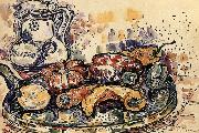 Paul Signac The still life having bottle Germany oil painting reproduction